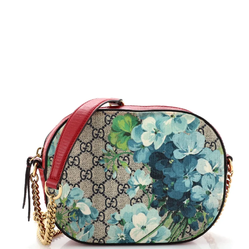 Chain Crossbody Bag Blooms Print GG Coated Canvas Mini