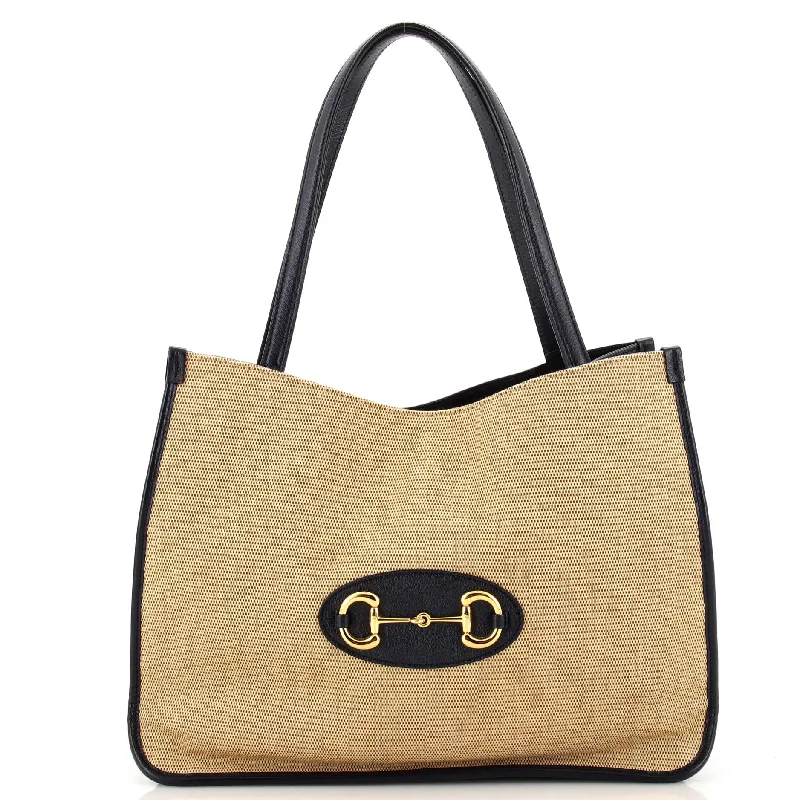 Horsebit 1955 Tote Canvas and Leather Medium