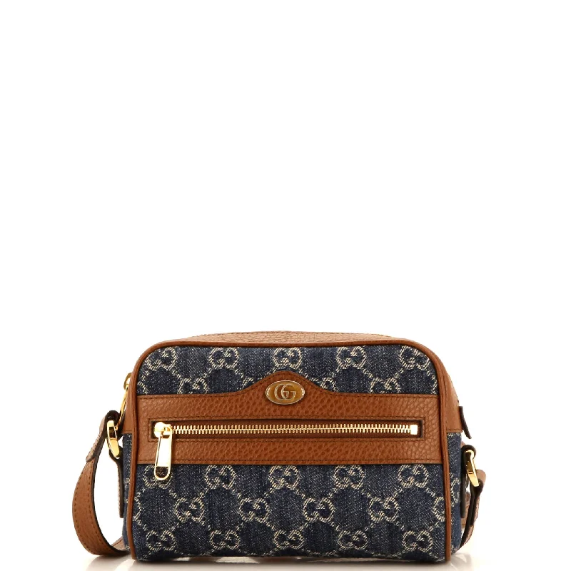 Ophidia Shoulder Bag GG Denim Mini