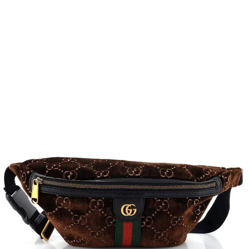 Ophidia Zip Belt Bag GG Velvet