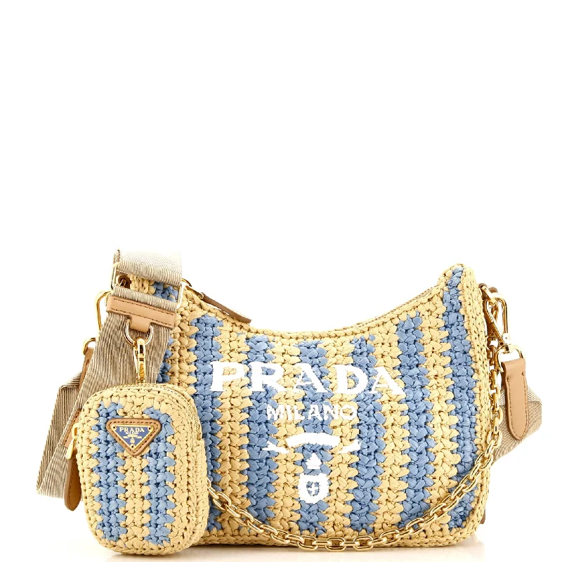 Re-Edition 2005 Shoulder Bag Raffia Small