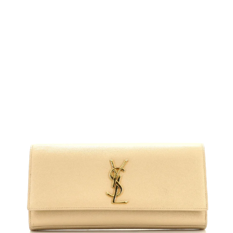 Classic Monogram Clutch Leather Long