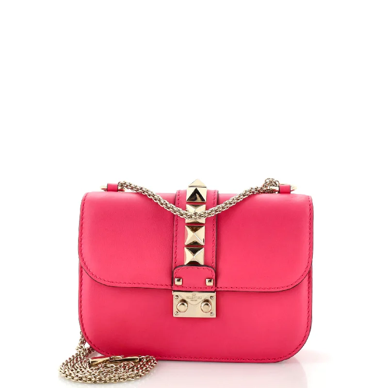 Glam Lock Shoulder Bag Leather Small