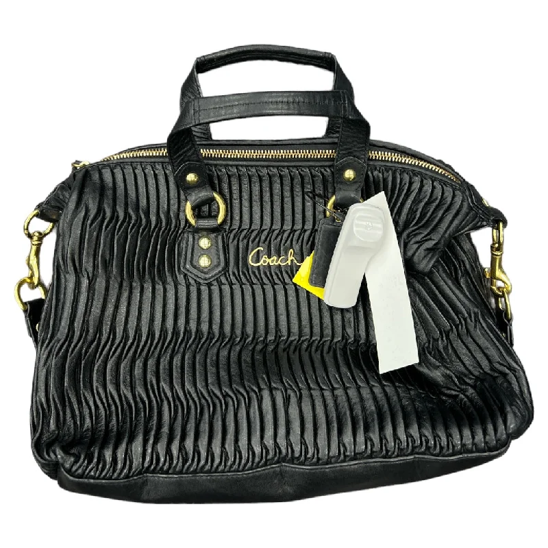 Coach Borough bags with a contrast - stitched handle for a unique lookHandbag Designer By Coach  Size: Medium